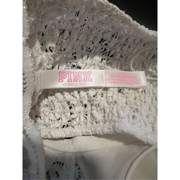 Pink by Victoria's Secret white lace bralette - Picture 3 of 7